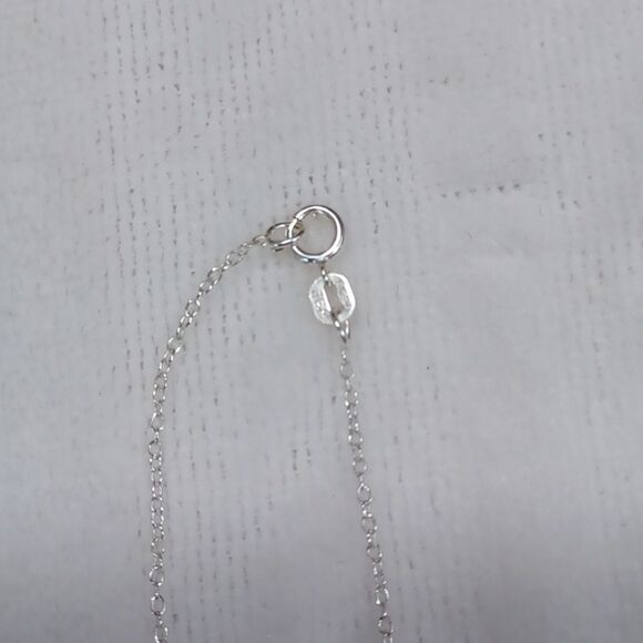 Sterling Silver & Gold  GrandMom Always Loved Heart Necklace 18 L - Picture 9 of 14